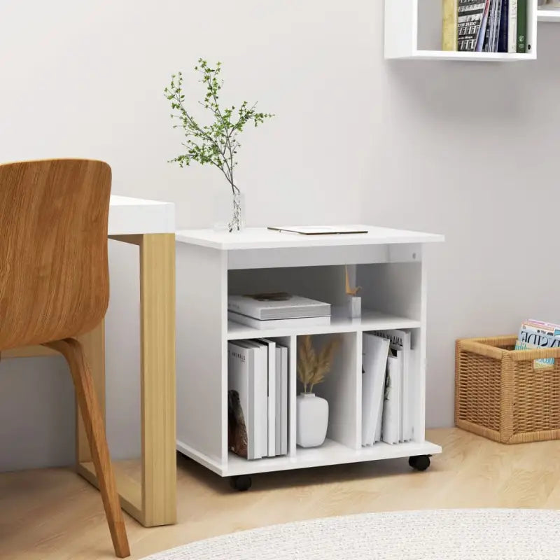 Mobilie opbergkast van bewerkt hout voor een moderne uitstraling - Hoogglans wit / 1 - Opbergkasten & lockerkasten