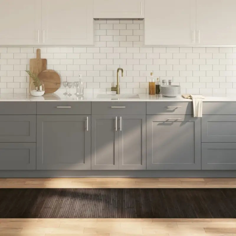 Modern bamboe vloerkleed in neutrale kleuren voor een natuurlijke uitstraling - Donkerbruin / 70 x 300 cm - Vloerkleden