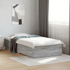 Modern bedframe met lades van bewerkt hout voor een eigentijdse slaapkamer - Grijs sonoma / 100 x 200 cm - Bedden &