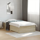 Modern bedframe met lades van bewerkt hout voor een eigentijdse slaapkamer - Sonoma eiken / 90 x 190 cm - Bedden &