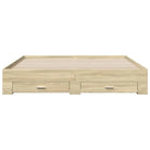 Modern bedframe met lades van bewerkt hout voor een eigentijdse slaapkamer - Bedden & bedframes