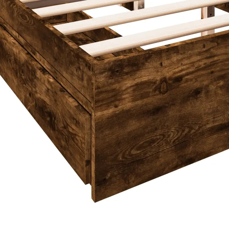 Modern bedframe met lades van bewerkt hout voor een stijlvolle slaapkamer - Bedden & bedframes