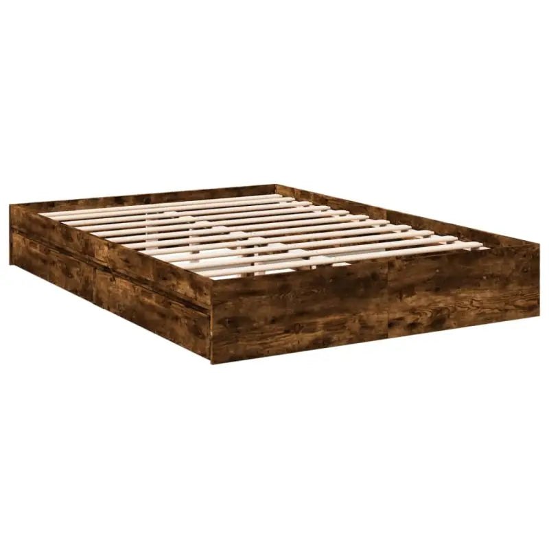 Modern bedframe met lades van bewerkt hout voor een stijlvolle slaapkamer - Bedden & bedframes