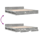 Modern bedframe met lades van bewerkt hout voor een stijlvolle slaapkamer - Bedden & bedframes