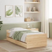 Modern bedframe met lades van bewerkt hout voor je slaapkamer - Bedden & bedframes