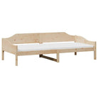 Modern bedframe met massief grenenhout en multiplex lattenbodem - Bedden & bedframes