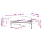 Modern bedframe met massief grenenhout en multiplex lattenbodem - Bedden & bedframes