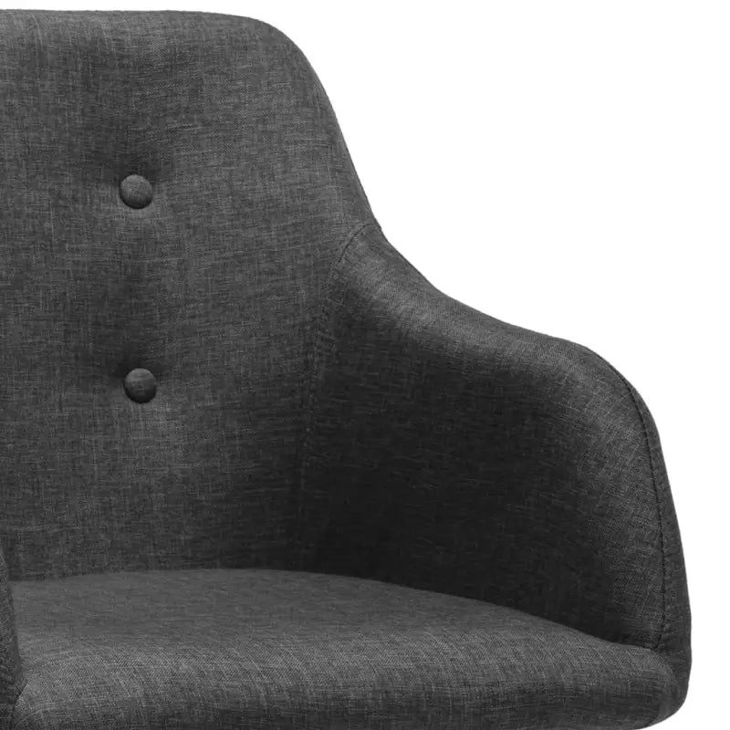 Modern beklede eetkamerstoelen set voor comfort en stijl - Donkergrijs / 2 - Eetkamerstoelen