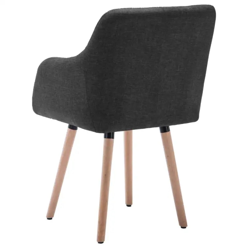 Modern beklede eetkamerstoelen set voor comfort en stijl - Donkergrijs / 2 - Eetkamerstoelen