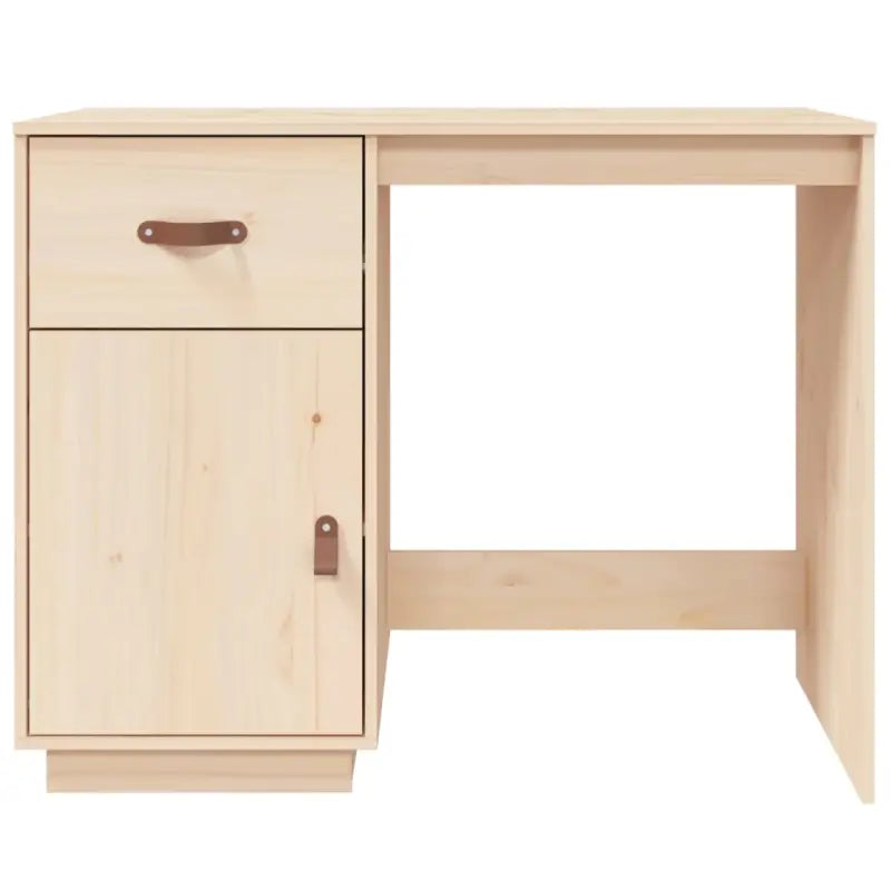 Modern bureau met massief grenenhout voor een elegante werkplek - Bureaus