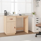 Modern bureau met massief grenenhout voor een elegante werkplek - Bureaus