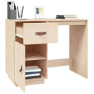 Modern bureau met massief grenenhout voor een elegante werkplek - Bureaus