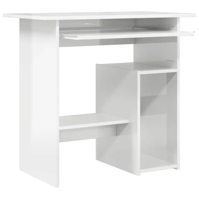 Modern bureau van bewerkt hout met hoogglans wit en makkelijk schoon te maken - Bureaus