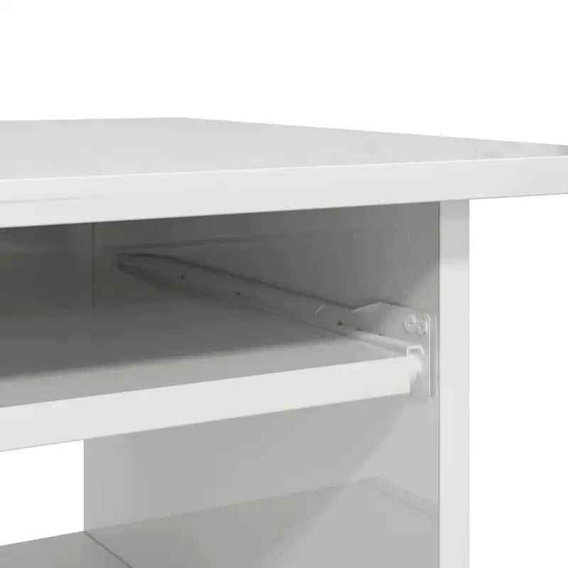 Modern bureau van bewerkt hout met hoogglans wit en makkelijk schoon te maken - Bureaus
