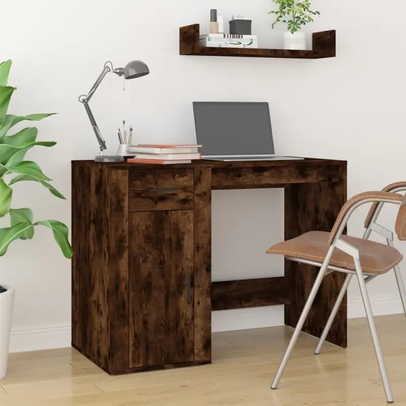Modern bureaus van bewerkt hout met elegante en duurzame afwerking - Gerookt eiken - Bureaus