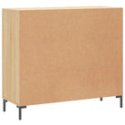 Modern dressoir met bewerkt hout en metalen poten voor een tijdloze uitstraling - Dressoirs & buffetkasten