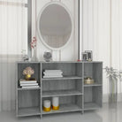 Modern dressoir met bewerkt hout en schappen voor interieurbijwerking - Grijs sonoma / 1 - Dressoirs & buffetkasten