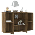 Modern dressoir met bewerkt hout en schappen voor interieurbijwerking - Dressoirs & buffetkasten