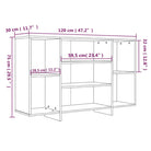 Modern dressoir met bewerkt hout en schappen voor interieurbijwerking - Dressoirs & buffetkasten