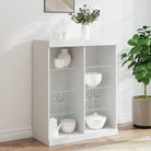 Modern dressoir met LED-verlichting en duurzaam bewerkt hout - Wit / 1 - Dressoirs & buffetkasten