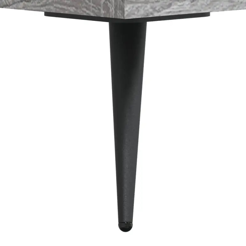 Modern dressoir met metalen poten en bewerkt hout in grijs sonoma - Dressoirs & buffetkasten