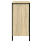 Modern dressoir met metalen poten en bewerkt hout voor een tijdloze uitstraling - Dressoirs & buffetkasten