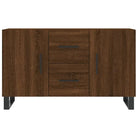 Modern dressoir met metalen poten en bewerkt hout voor een tijdloze uitstraling - Dressoirs & buffetkasten