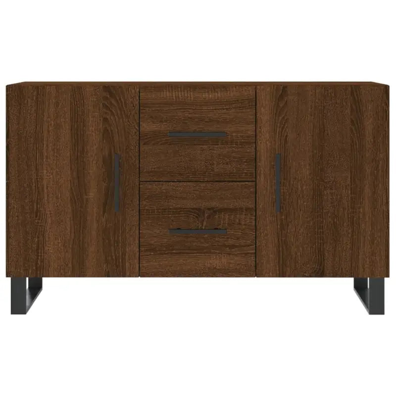 Modern dressoir met metalen poten en bewerkt hout voor een tijdloze uitstraling - Dressoirs & buffetkasten