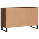 Modern dressoir met metalen poten en bewerkt hout voor een tijdloze uitstraling - Dressoirs & buffetkasten