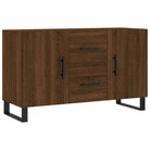 Modern dressoir met metalen poten en bewerkt hout voor een tijdloze uitstraling - Dressoirs & buffetkasten