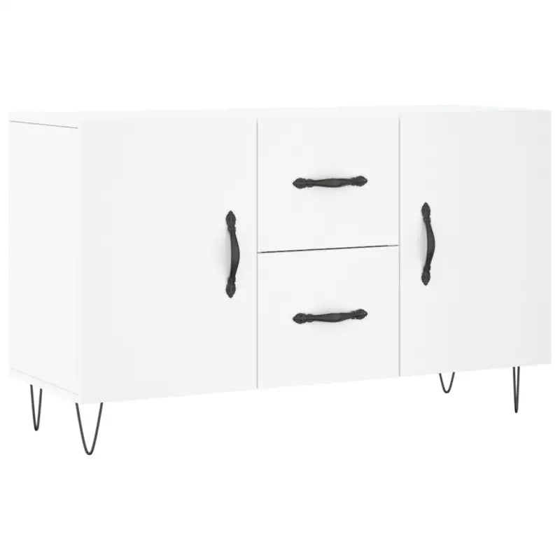 Modern dressoir met metalen poten en bewerkt hout voor een tijdloze uitstraling - Dressoirs & buffetkasten