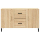 Modern dressoir met metalen poten en bewerkt hout voor een tijdloze uitstraling - Dressoirs & buffetkasten