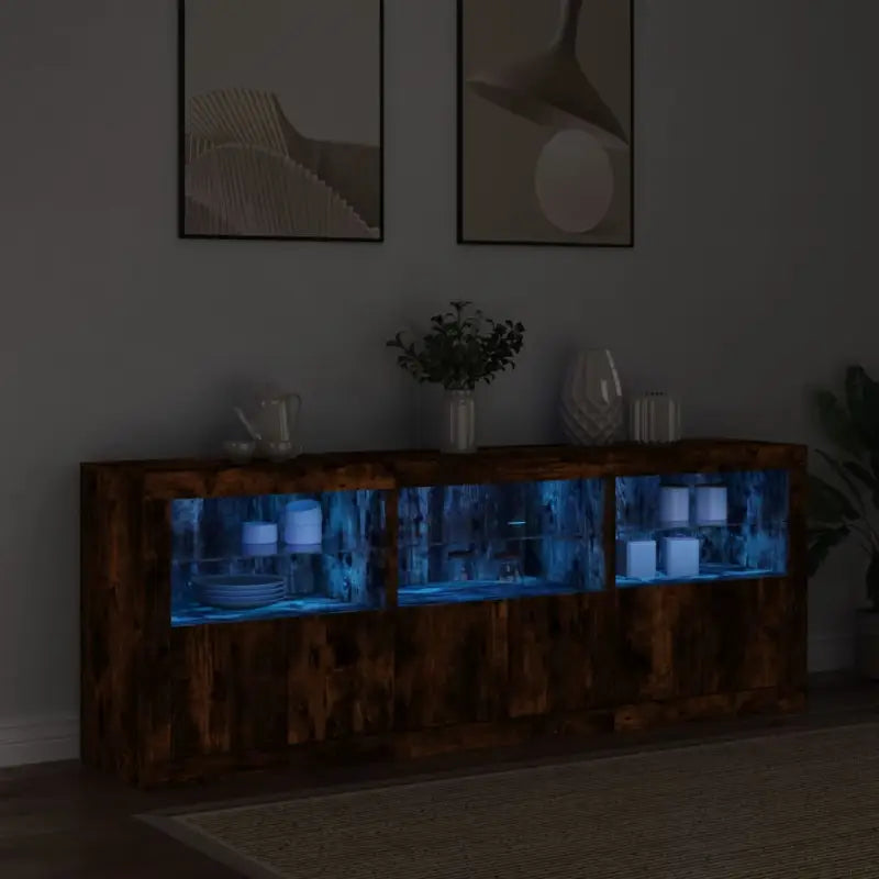 Modern dressoir met rgb led-verlichting en duurzaam bewerkt hout - Dressoirs & buffetkasten