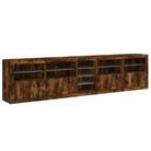 Modern dressoir met RGB LED-verlichting en duurzaam bewerkt hout - Dressoirs & buffetkasten
