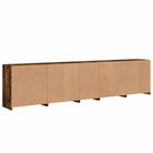 Modern dressoir met RGB LED-verlichting en duurzaam bewerkt hout - Dressoirs & buffetkasten