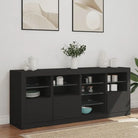 Modern dressoir met rgb led-verlichting en duurzame bewerkte houtoppervlakte - Dressoirs & buffetkasten