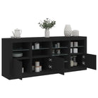 Modern dressoir met rgb led-verlichting en duurzame bewerkte houtoppervlakte - Dressoirs & buffetkasten