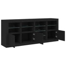 Modern dressoir met rgb led-verlichting en duurzame bewerkte houtoppervlakte - Dressoirs & buffetkasten