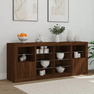 Modern dressoir met rgb led-verlichting en duurzame bewerkte hout afwerking - Dressoirs & buffetkasten