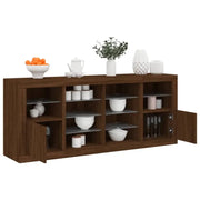 Modern dressoir met rgb led-verlichting en duurzame bewerkte hout afwerking - Dressoirs & buffetkasten