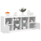 Modern dressoir met rgb led-verlichting en duurzame bewerkte hout afwerking - Wit / 1 - Dressoirs & buffetkasten