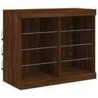 Modern dressoir met rgb led-verlichting en duurzame bewerkte hout afwerking - Dressoirs & buffetkasten