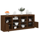 Modern dressoir met rgb led-verlichting en duurzame bewerkte hout afwerking - bruin eikenkleur / 1 - Dressoirs &