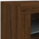 Modern dressoir met rgb led-verlichting en duurzame bewerkte hout afwerking - Dressoirs & buffetkasten