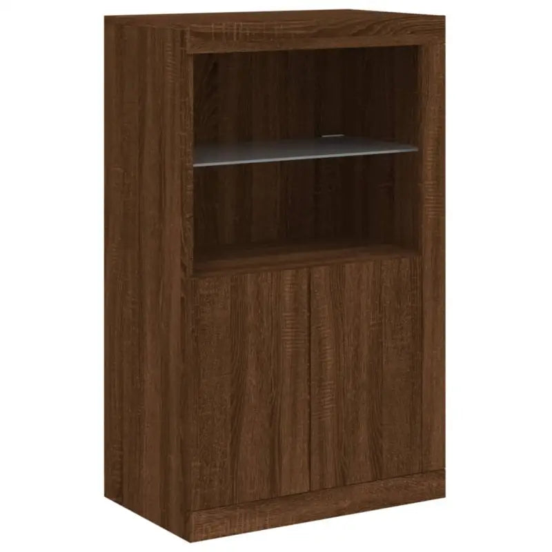 Modern dressoir met rgb led-verlichting en hoogwaardig bewerkt hout - Dressoirs & buffetkasten