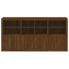 Modern dressoir met rgb led-verlichting en hoogwaardig bewerkt hout - Dressoirs & buffetkasten