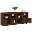 Modern dressoir met rgb led-verlichting en hoogwaardig bewerkt hout - bruin eikenkleur / 1 - Dressoirs & buffetkasten