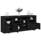 Modern dressoir met rgb led-verlichting en hoogwaardig bewerkt hout - Dressoirs & buffetkasten