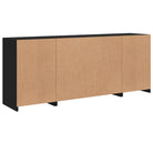 Modern dressoir met rgb led-verlichting en hoogwaardig bewerkt hout - Dressoirs & buffetkasten