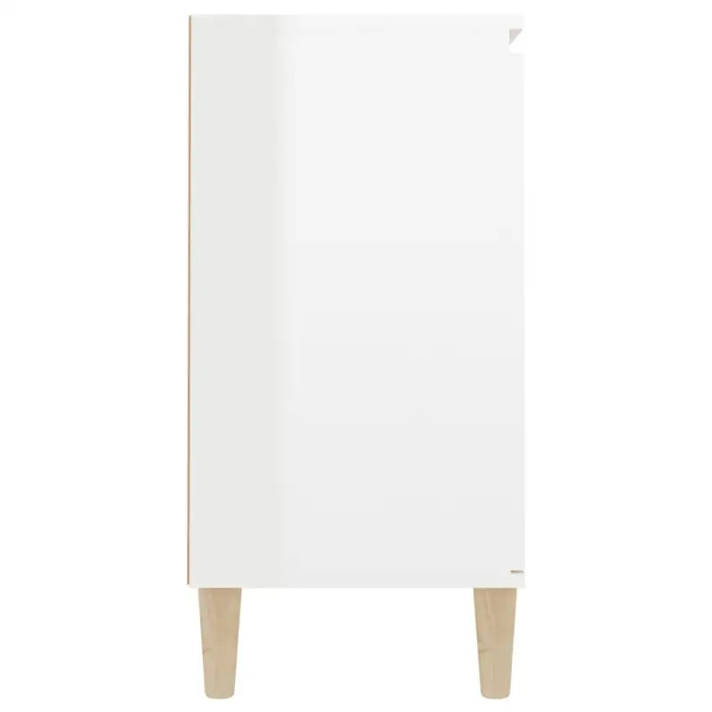 Modern dressoir van bewerkt hout in hoogglans wit stijlvol en stevig - Dressoirs & buffetkasten